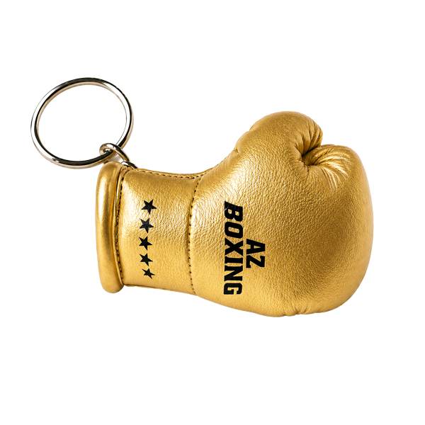porte clés en forme de gant de boxe or