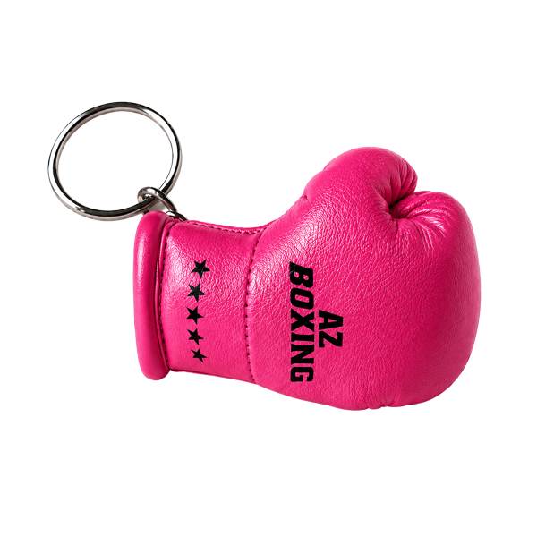 porte clés en forme de gant de boxe rose