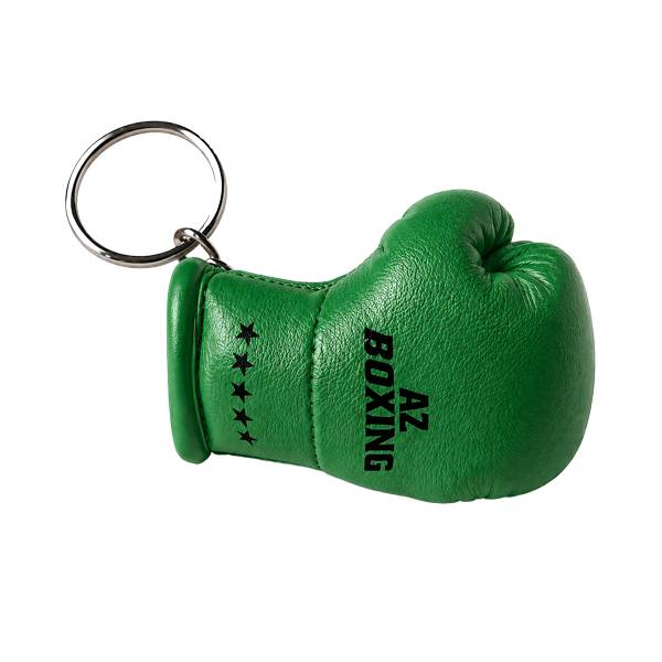 porte clés en forme de gant de boxe vert