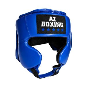 Casque de protection débutant pour sport de combat de couleur bleu