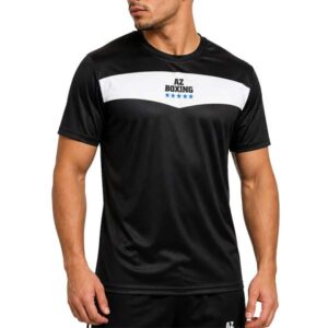 tee-shirt synthétique noir et blanc